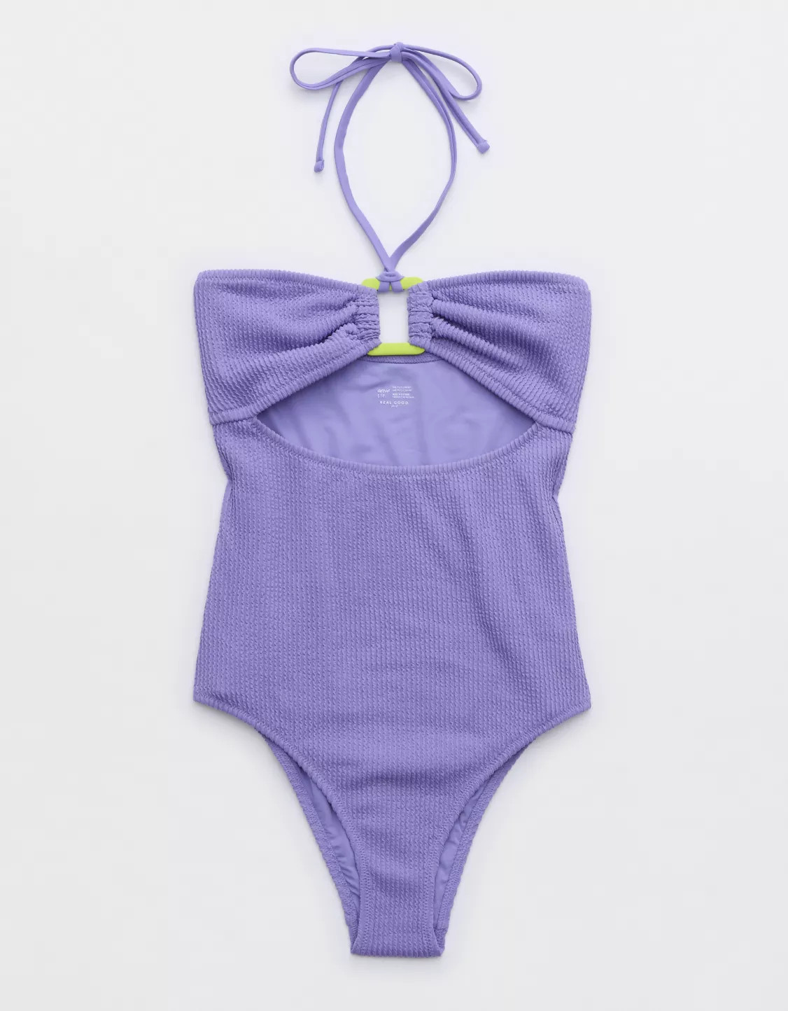 Aerie Crinkle Ring Bandeau One Piece Swimsuit | Aerie