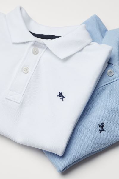 2-pack Cotton Polo Shirts | H&M (US)
