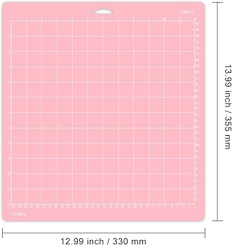 Gwybkq Cutting Mat for Cricut Maker/Maker 3/Explore 3/Air 2/Air/One12x12 Inch Fabric 6 Pack Pink ... | Amazon (US)