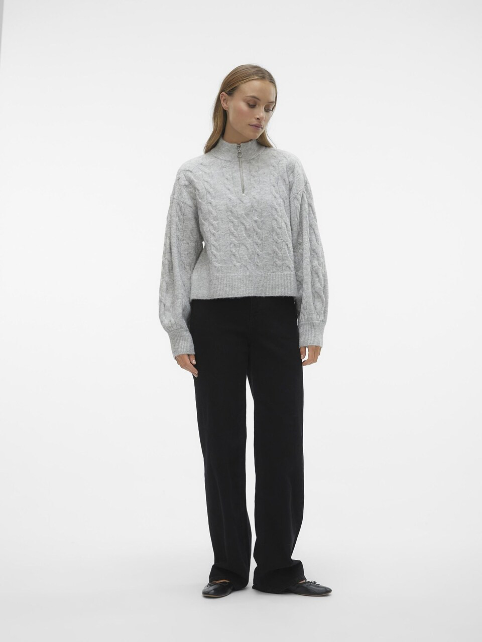 VERO MODA Pullover 'Philine' in Grau | ABOUT YOU (DE)