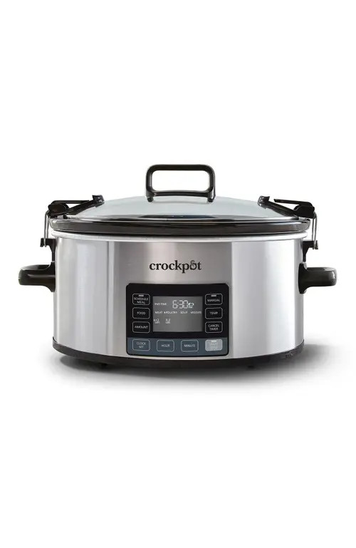 Crock-pot MyTime Cook & Carry Programmable 7-Quart Slow Cooker in Stainless Steel at Nordstrom | Nordstrom