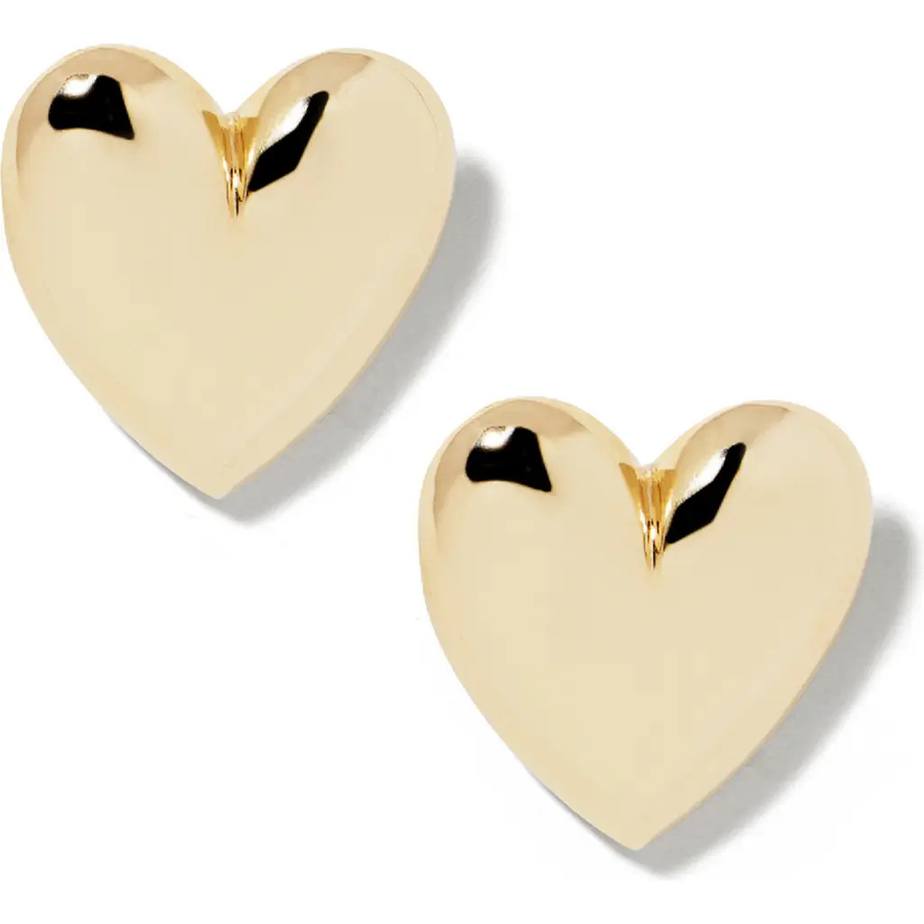 Jennifer Fisher Small Puffy Heart Earrings in Gold at Nordstrom | Nordstrom
