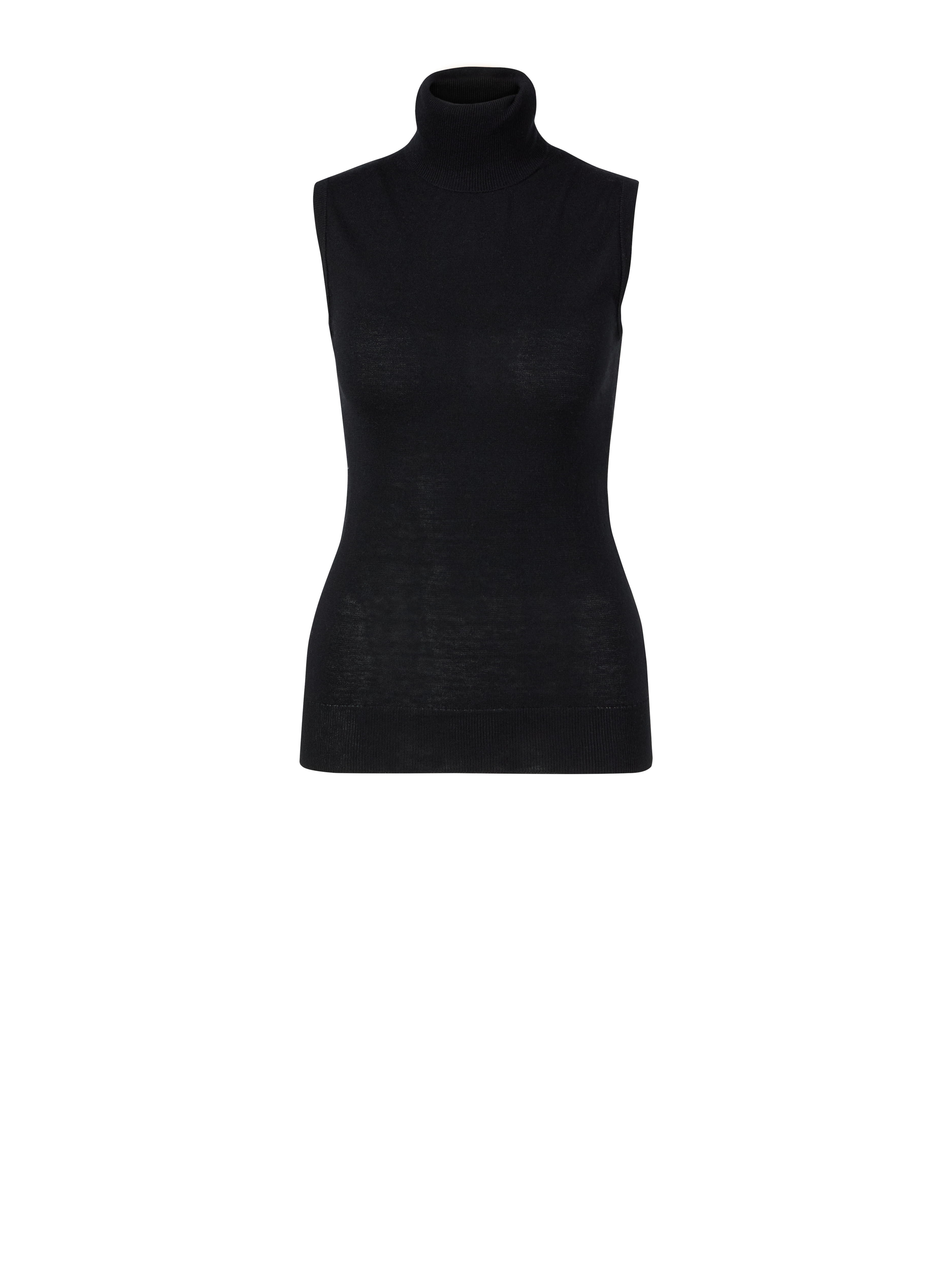 Cashmere-Seidentop mit Rollkragen Schwarz | XL | 2100006845891 | Unger-Fashion.com