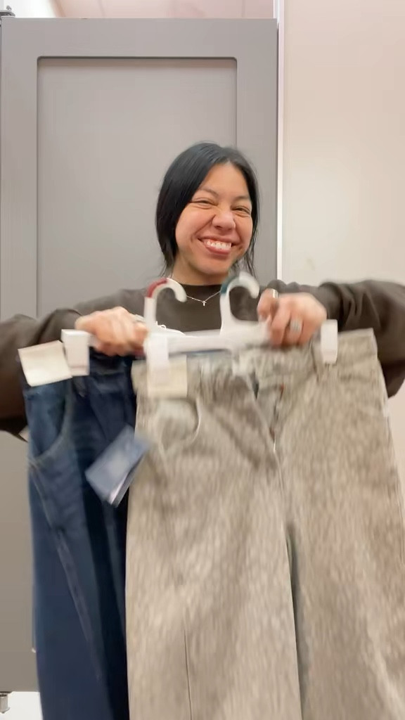 Target barrel jeans tryon - target curved leg jeans