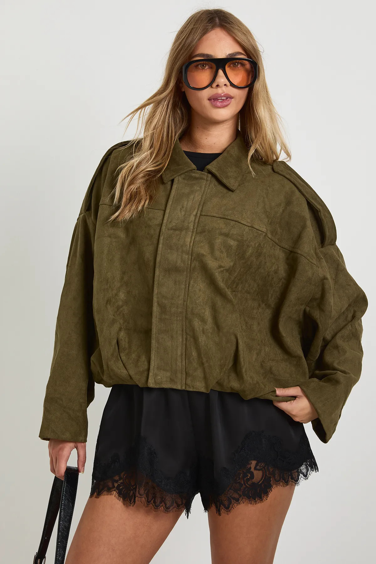 Faux Suede Bomber Jacket | Boohoo.com (UK & IE)