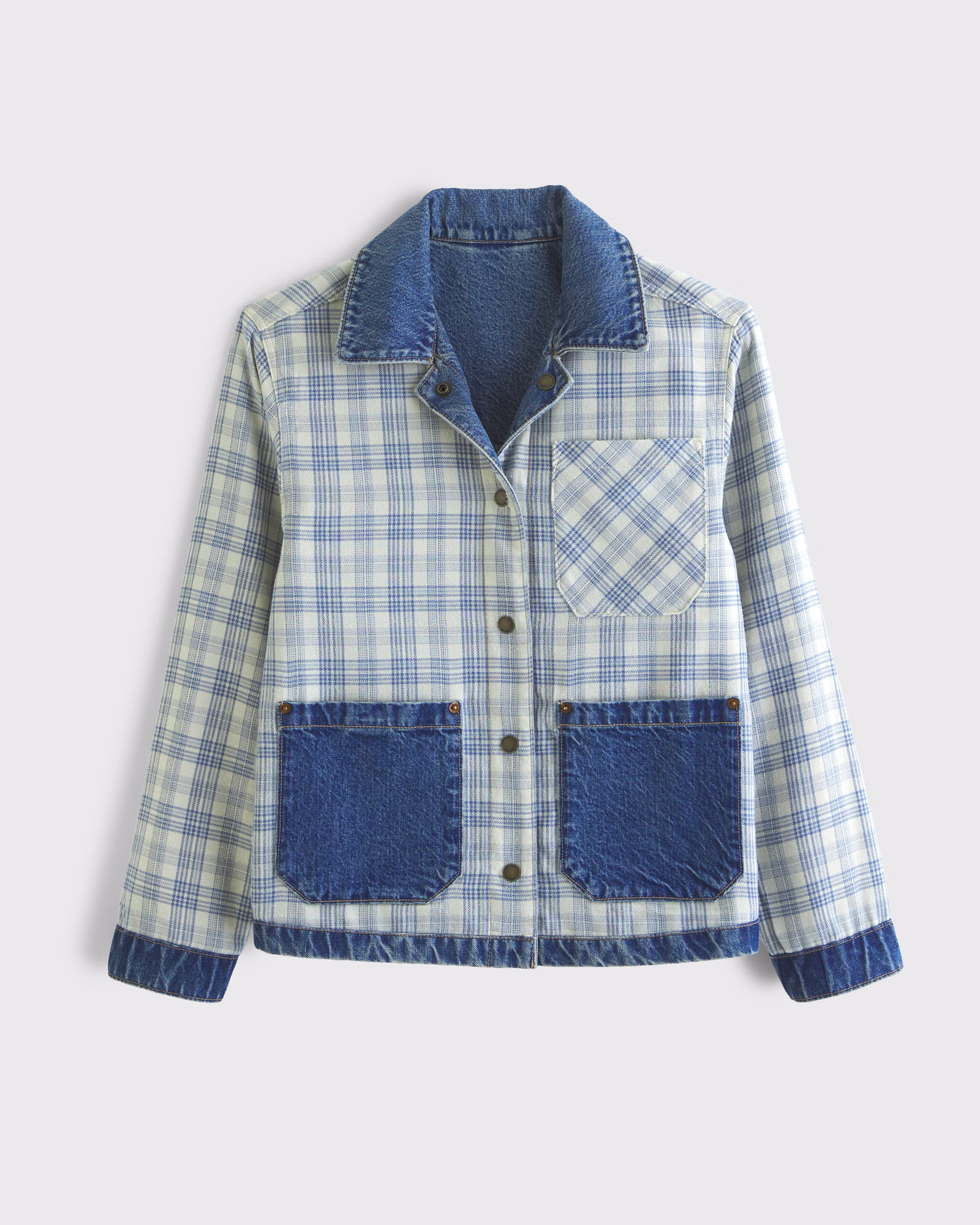 Reversible Denim Shirt Jacket | Abercrombie & Fitch (US)