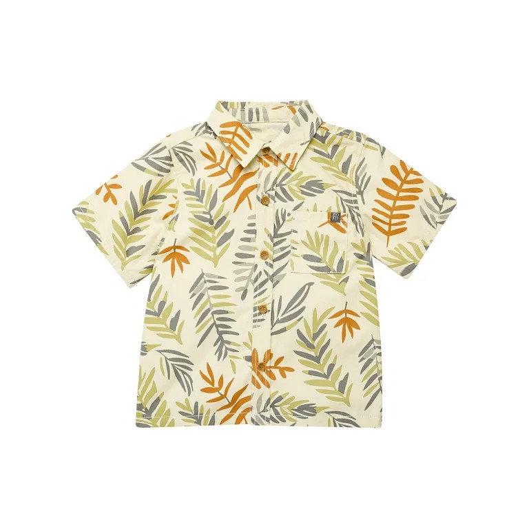 Modern Moments by Gerber Toddler Boy Resort Shirt and Short Outfit Set, 2-Piece, 12 Months - 5T | Walmart (US)