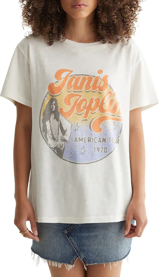 Janis Joplin Boyfriend Graphic Cotton Tee | Nordstrom Rack