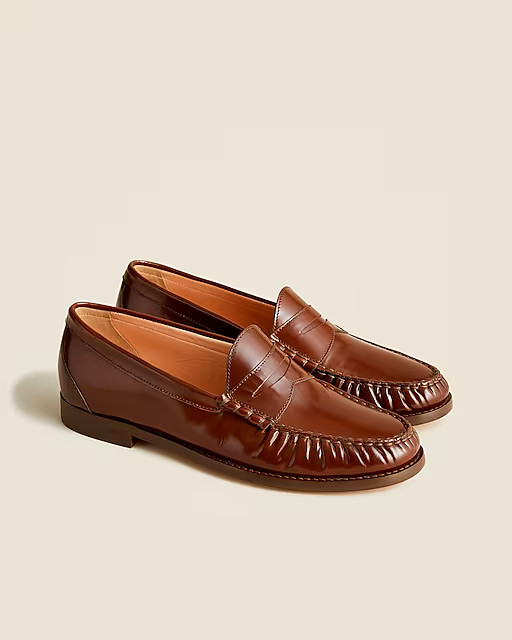 Winona penny loafers in spazzolato leather | J. Crew US