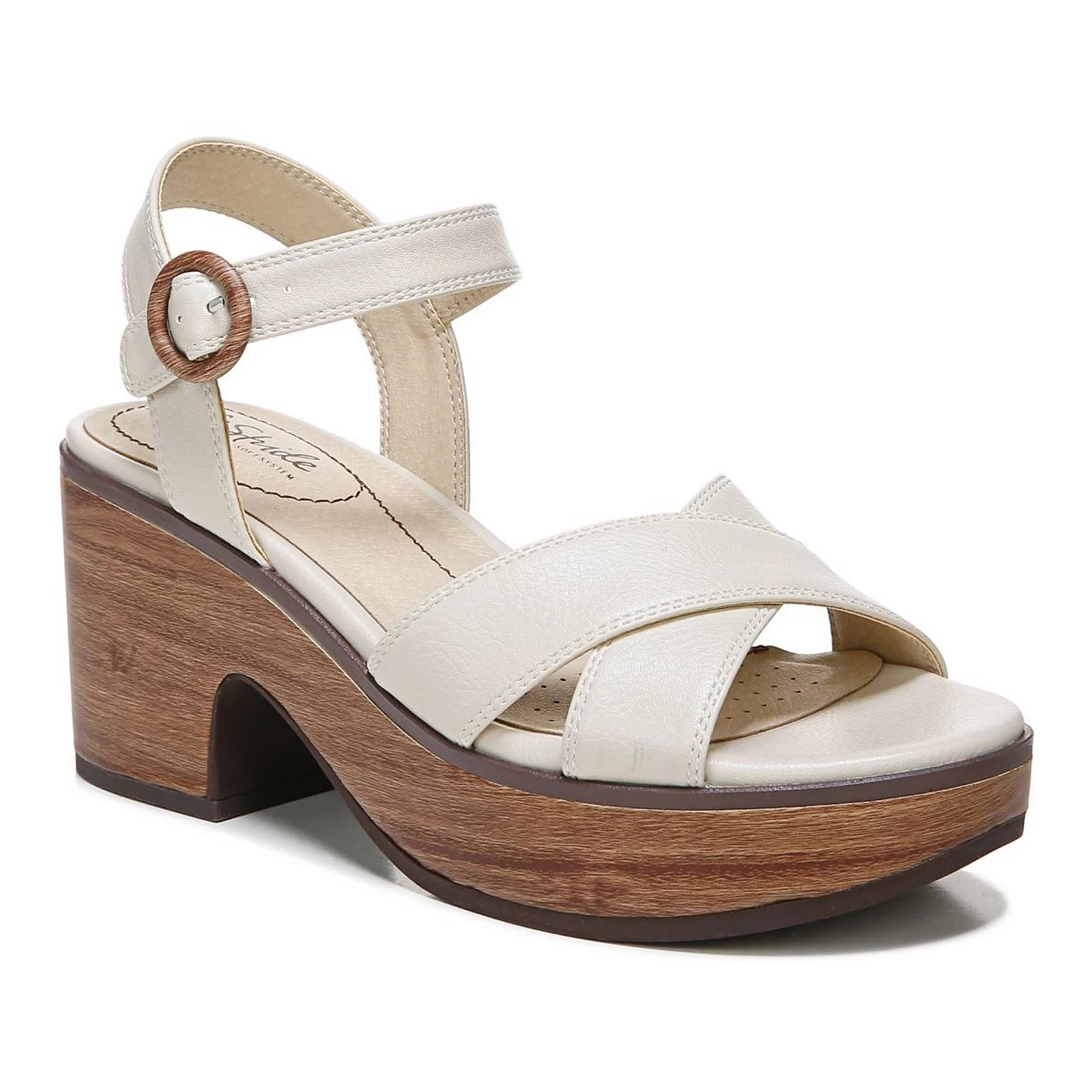 LifeStride Peachy Women's Ankle Strap Heels, Size: 8.5 Wide, Beig/Green | Kohl's