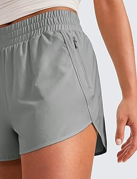 CRZ YOGA Dolphin Athletic Shorts for Women 3" - High Waisted Quick Dry for Running Workout Gym Tr... | Amazon (US)