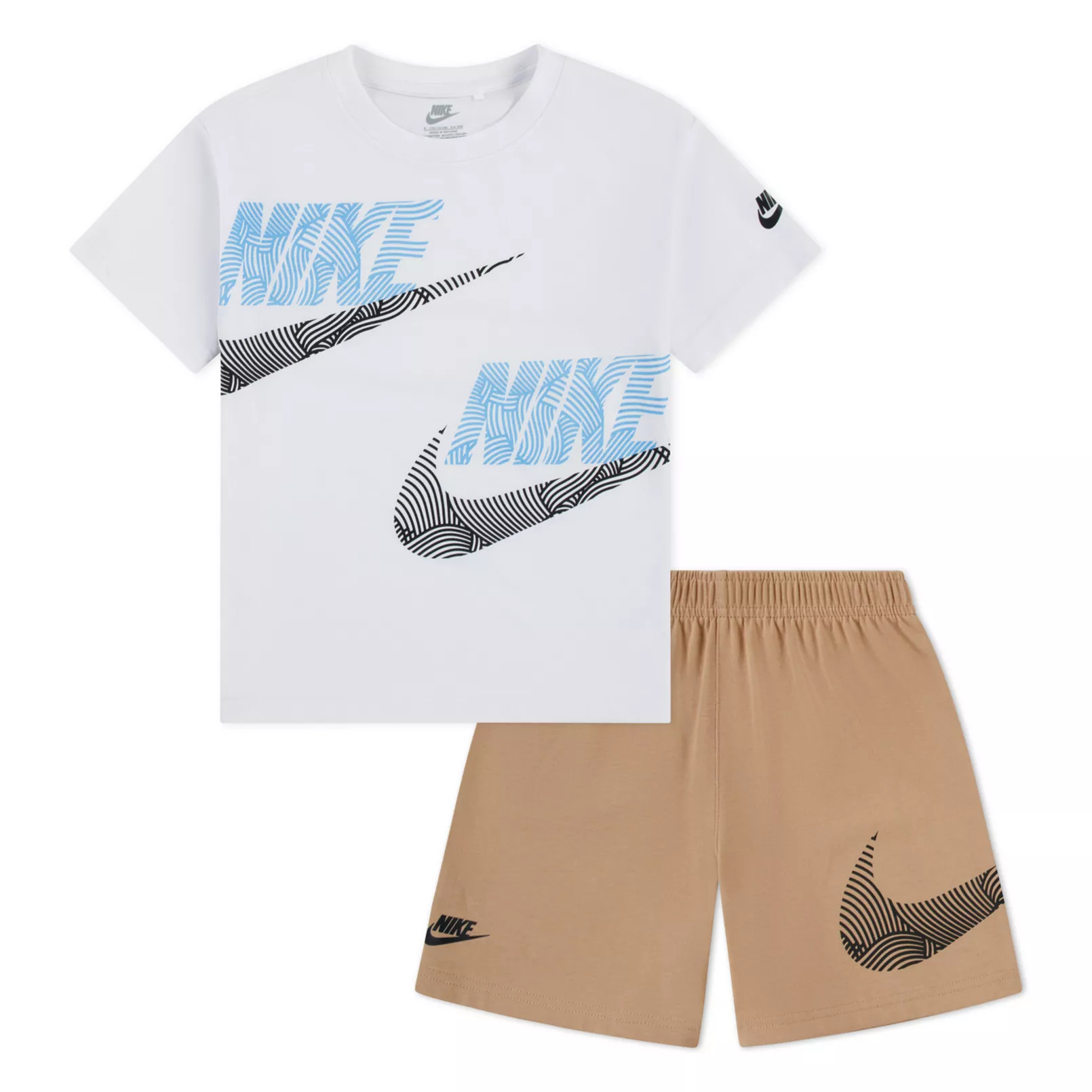 Boys 4-7 Nike Short Sleeve Oversized Graphic T-Shirt & Athletic Shorts 2-Piece Set | Kohl's