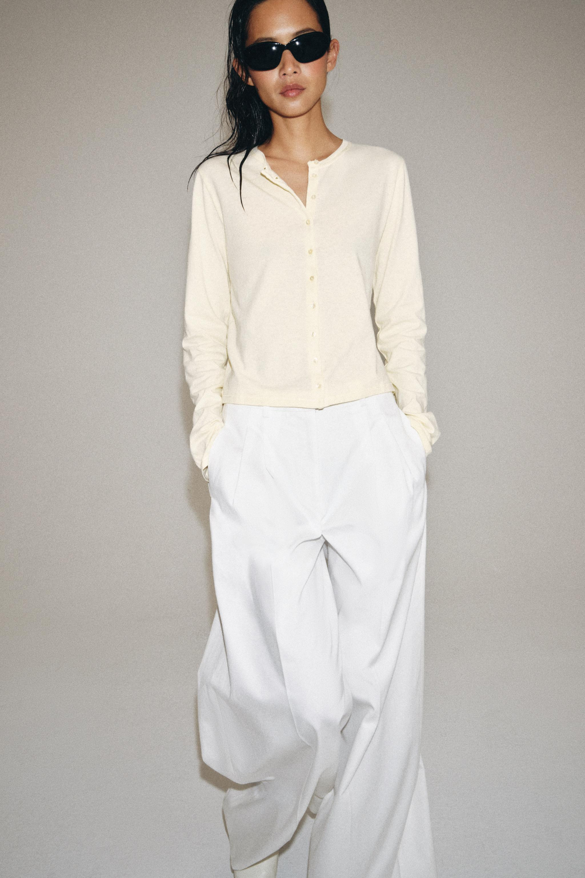 100% COTTON BUTTON T-SHIRT | Zara US