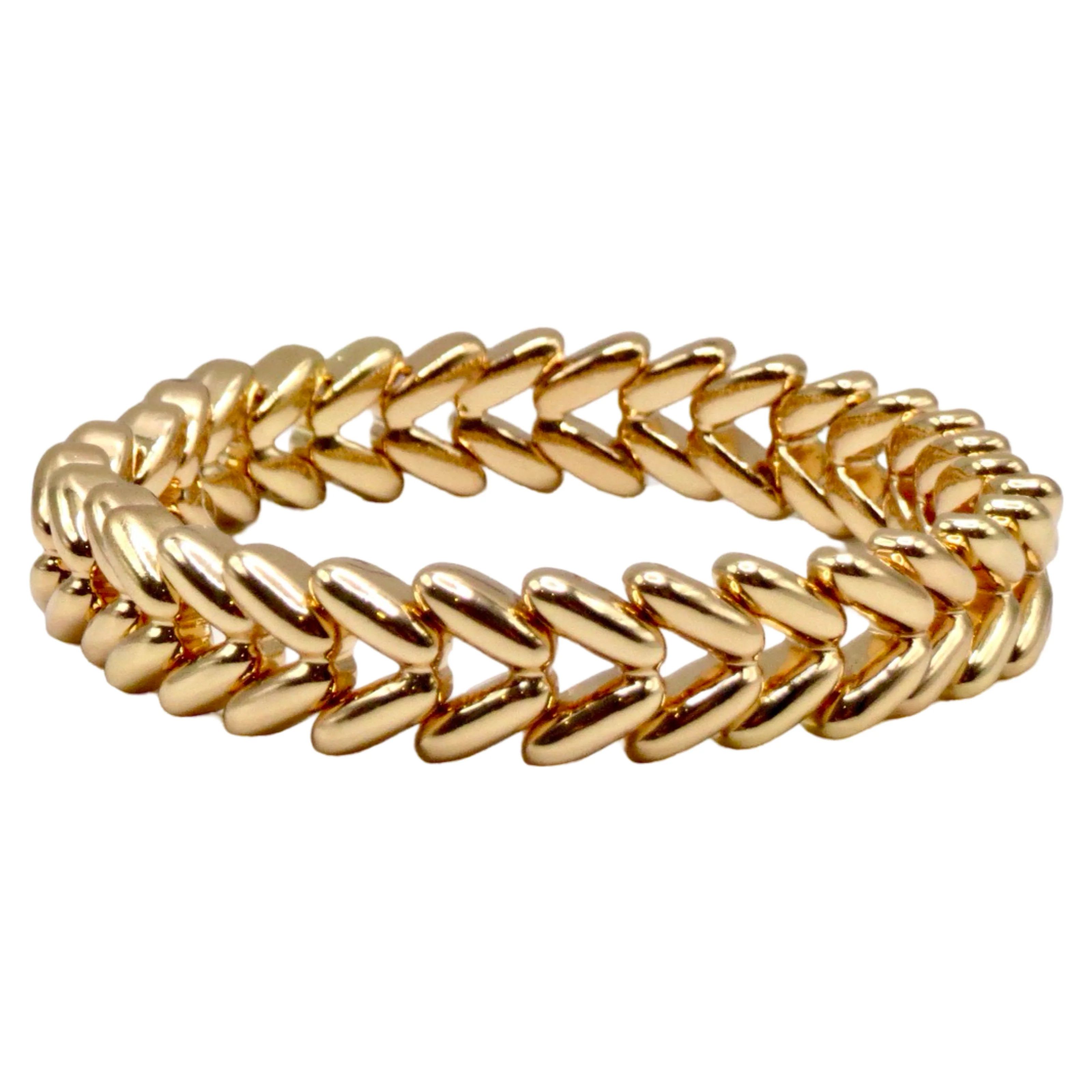Waving Wheat Gold Bracelet | La Lumiere NY