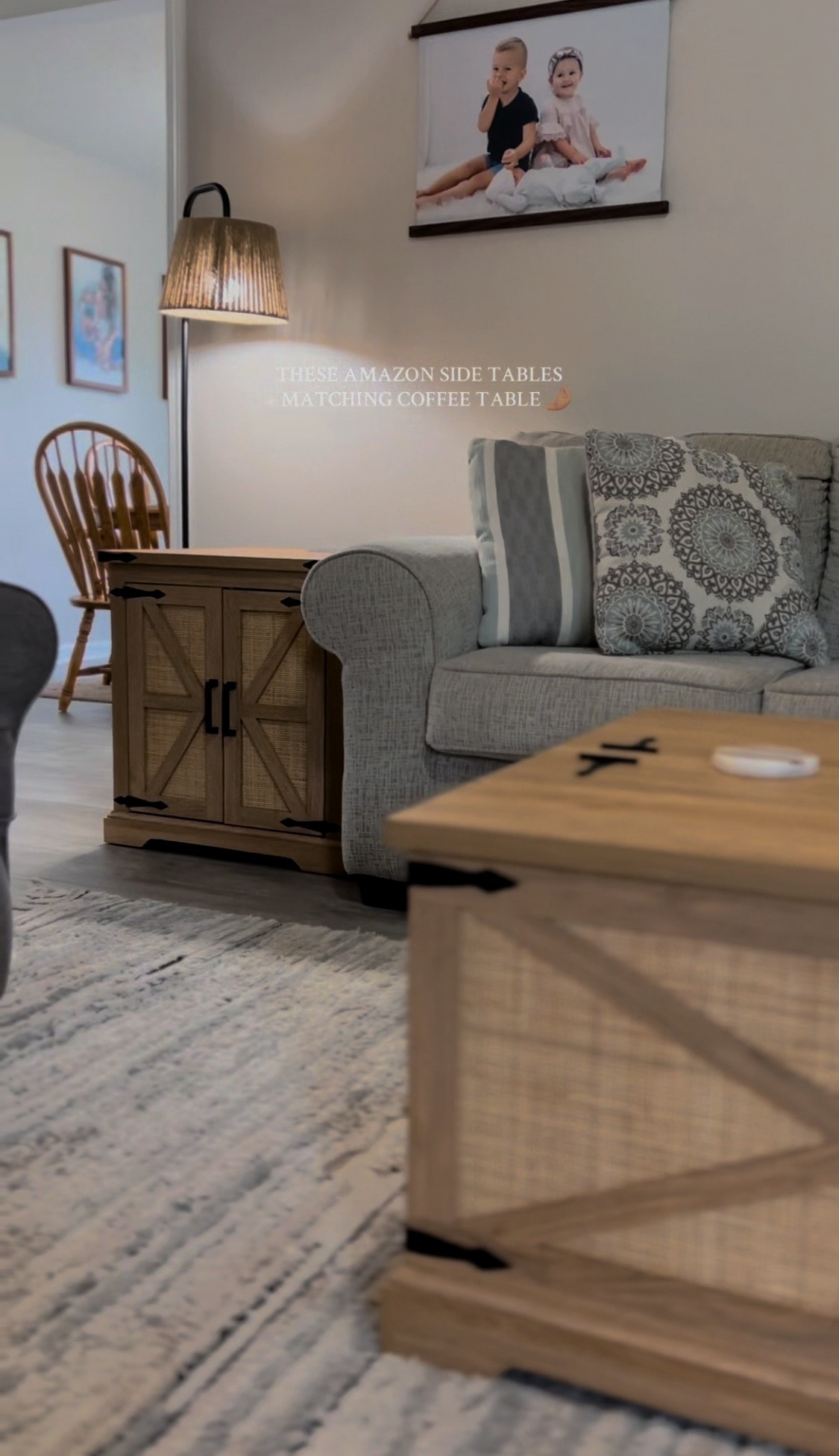 The perfect Amazon side tables and matching coffee table! #amazonhome #amazonhomefinds 