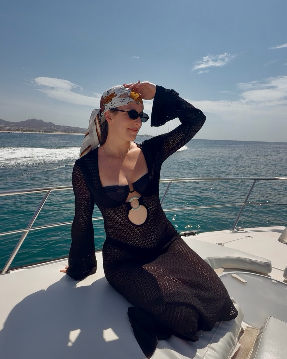 The perfect little boat-day look for Cabo. 🌊🤍

I wanted something that felt elevated but still easy enough for a full day in the sun, swimming, and lounging on the boat. This black cover-up was such a good throw-on piece and made the whole look feel a little more polished.

Everything I’m wearing is linked below. ✨

#LTKootd #LTKSeasonal #LTKSwim