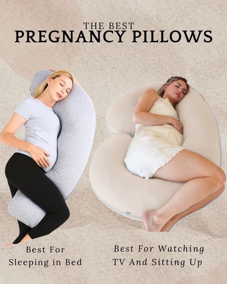 I use the grey one the most for sleeping and traveling! Would definitely recommend if you like sleeping with your own bed pillow too - just flip it the opposite way the girl has it in this photo!😃 the tan full C pregnancy pillow I keep in our living room and love it for full body support and elevating my feet!

#maternity #pregnant #pregnancy #pregnancypillow #postpartum #pillow #amazonfind

#LTKbaby