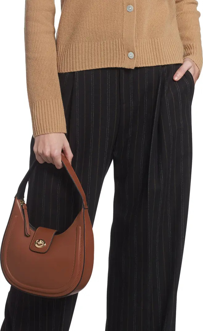 Twist Lock Faux Leather Shoulder Bag | Nordstrom