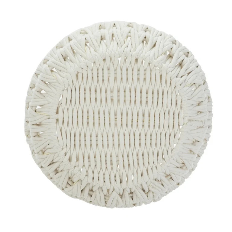 Better Homes & Gardens Closed Weave Rope Basket, Vanilla Dream - Walmart.com | Walmart (US)