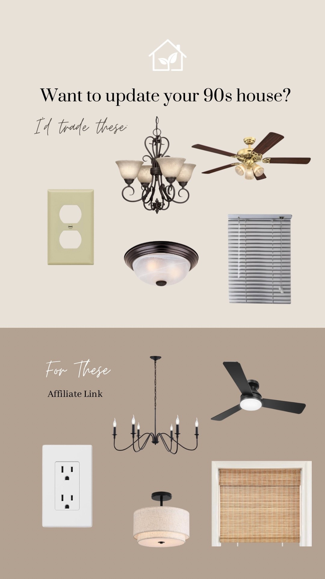 Easy, affordable changes to update your 90s house ✨

#LTKHome #LTKFindsUnder100 #LTKFindsUnder50