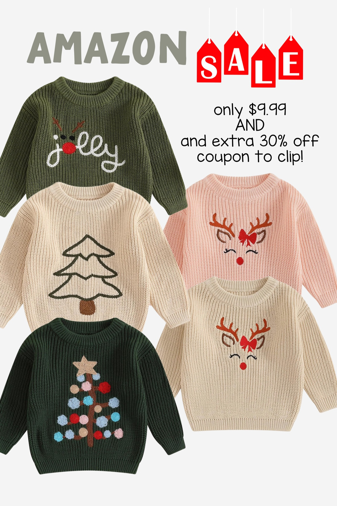 Chunky knit sweaters for toddlers only $9.99 AND an extra 30% coupon to clip on Amazon!

#LTKKids #LTKBaby #LTKSeasonal