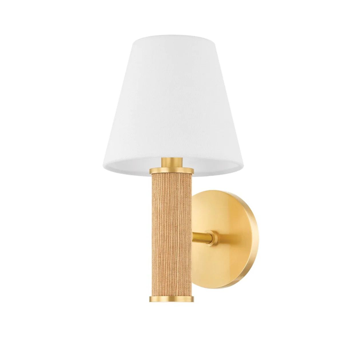 Amabella Grasscloth Wrapped Wall Sconce | The Well Appointed House, LLC