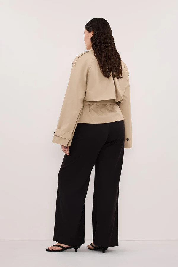GABRIEL NATURAL CROPPED TRENCH COAT | DISSH
