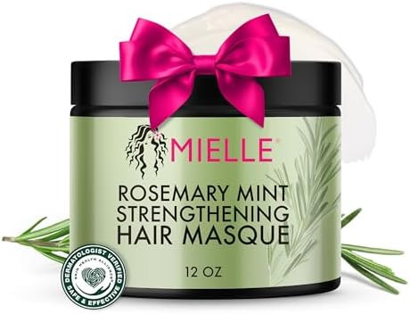 Mielle Organics Rosemary Mint Strengthening Hair Mask for Damaged Hair - Deep Conditioning Treatm... | Amazon (US)
