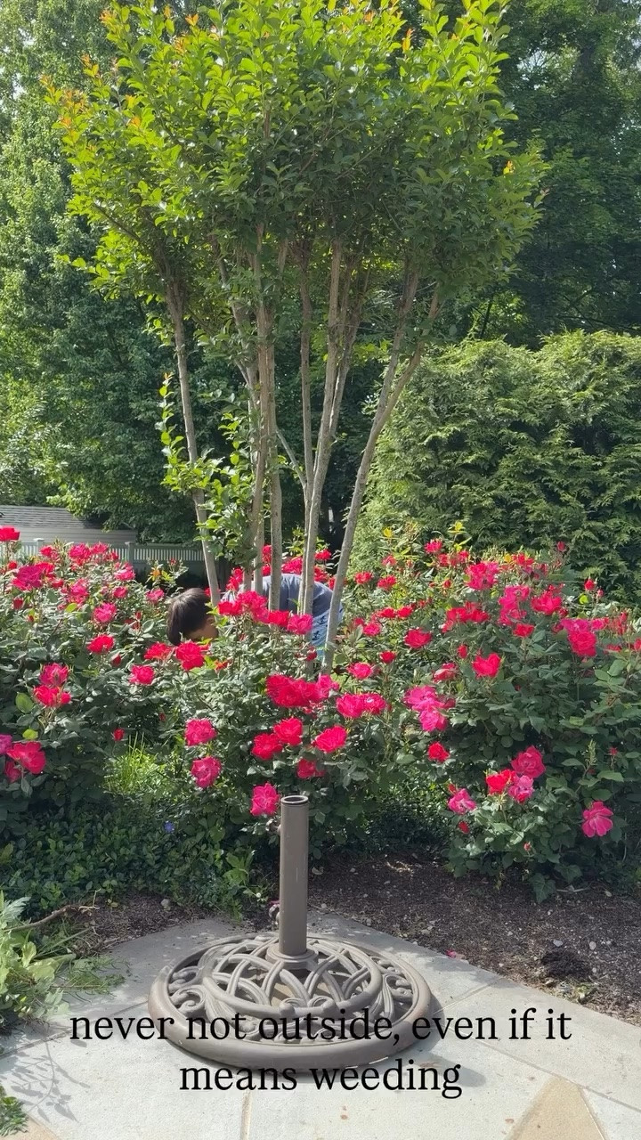 never not outside, even if it means weeding