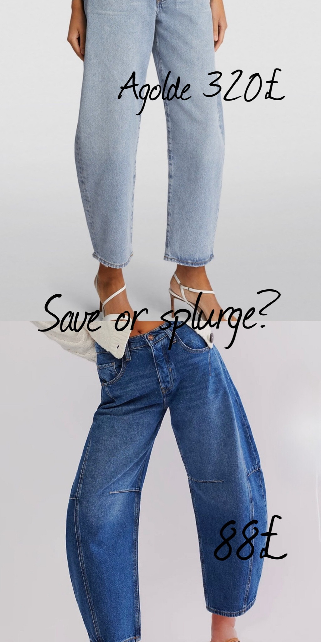 Agolde jeans, balloon jeans, barrel jeans, summer jeans, save or splurge

#LTKstyletip #LTKeurope #LTKfindsunder100