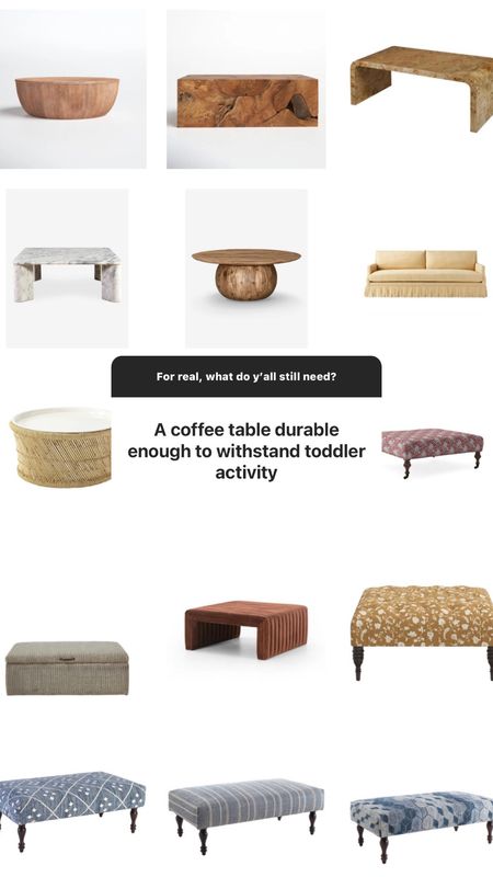 I personally like an upholstered ottoman. Most of these are on sale with a code listed on the retailers site.

#LTKhome #LTKCyberweek #LTKsalealert