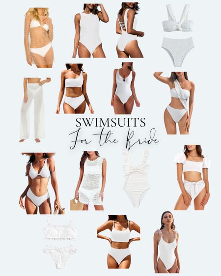 Bathing suits for the bride - bridal swimsuits - Amazon swimsuits for the bride 

#LTKswim #LTKwedding #LTKstyletip