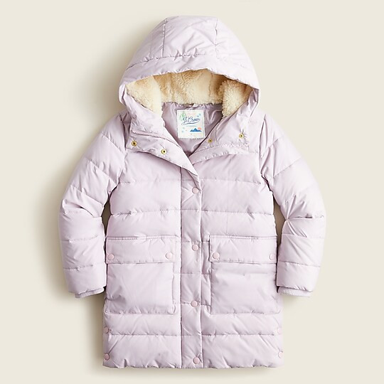 Girls' chateau puffer jacket with eco-friendly PrimaLoft® | J. Crew US
