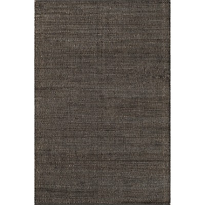 Nuloom 8x10 Elfriede Jute & Cotton Hand Woven Indoor Area Rug, Charcoal, Solid Rustic Farmhouse Style Natural Fiber Bedroom, Living Room, | Target