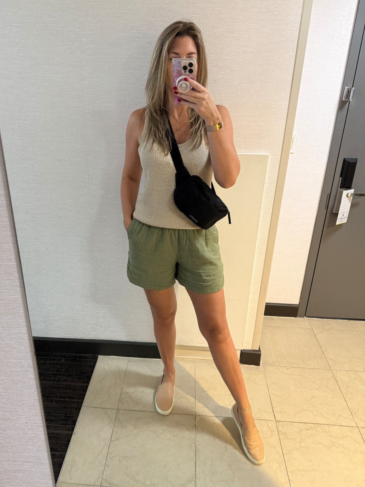 Today’s simple outfit formula perfect for a full summer day walking around the city: knit tank + cotton gauze shorts + slip on sneakers. 

My tank and shorts are from last summer so linking similar options. My favorite slip on sneakers are on sale in select colors. Plus the crossbody is deceiving in how much it can hold! 

#LTKOver40 #LTKStyleTip #LTKTravel
