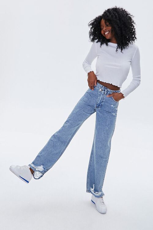 Crisscross High-Rise Straight Jeans | Forever 21 (US)