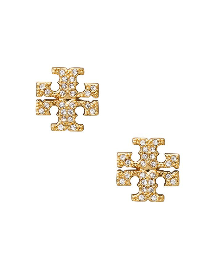Crystal Logo Stud Earrings | Bloomingdale's (US)