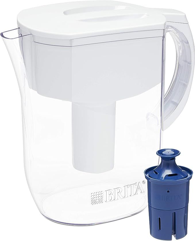 Brita Everyday Pitcher with 1 Longlast Filter, Large 10 Cup, White | Amazon (US)
