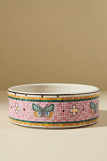 Garden Tile Pet Bowl | Anthropologie (US)