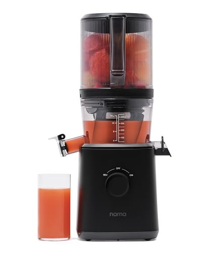Nama J2 Cold Press Juicer – Self Feeding for Hands-Free Operation with Wide Mouth Hopper for Whole Recipe Loading, Zero Waste Masticating Juicer For More Juice, Less Pulp – Easy Cleanup & Assembly | Amazon (US)