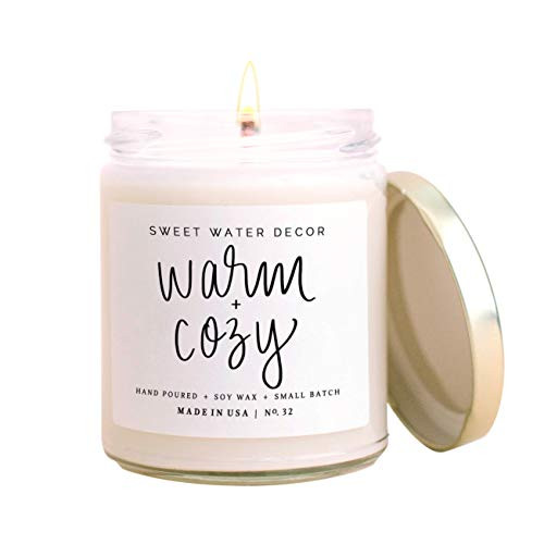 Sweet Water Decor Warm and Cozy Candle | Pine, Orange, Cinnamon, and Fir Winter Scented Soy Wax C... | Amazon (US)