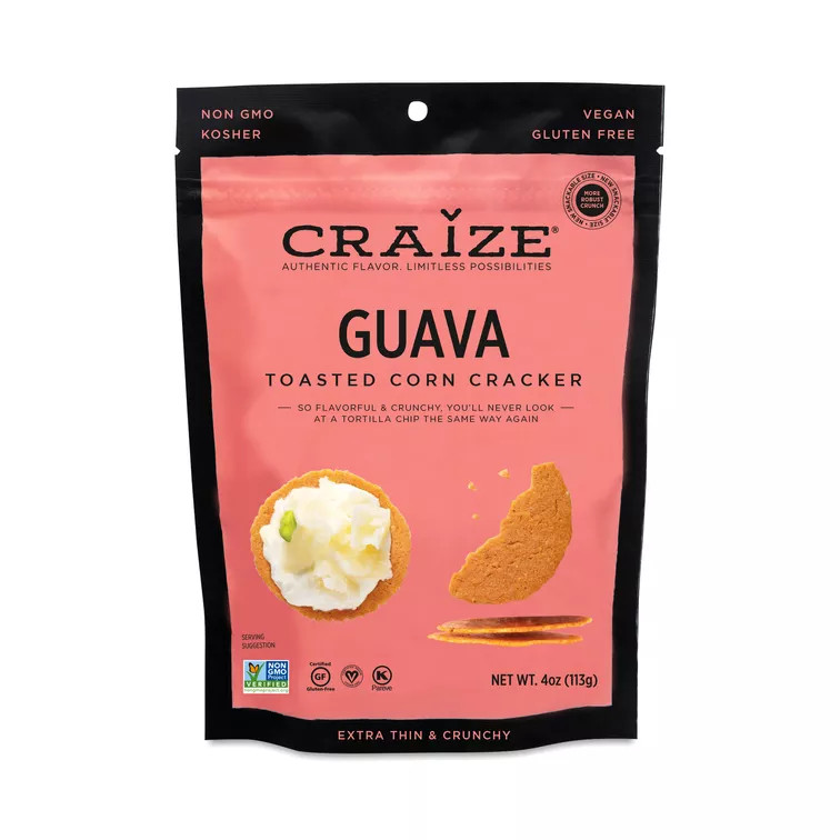 Craize, Toasted Corn Crackers, Guava | Thrive Market