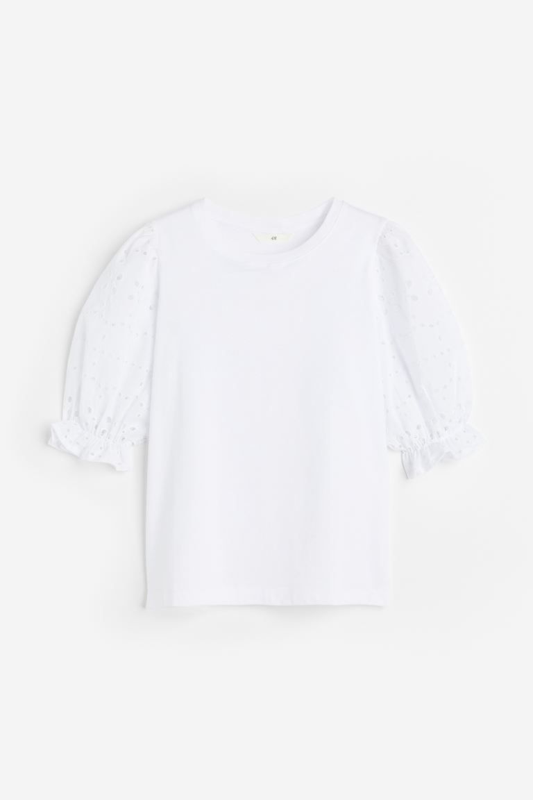 Eyelet embroidery Top | H&M (US + CA)
