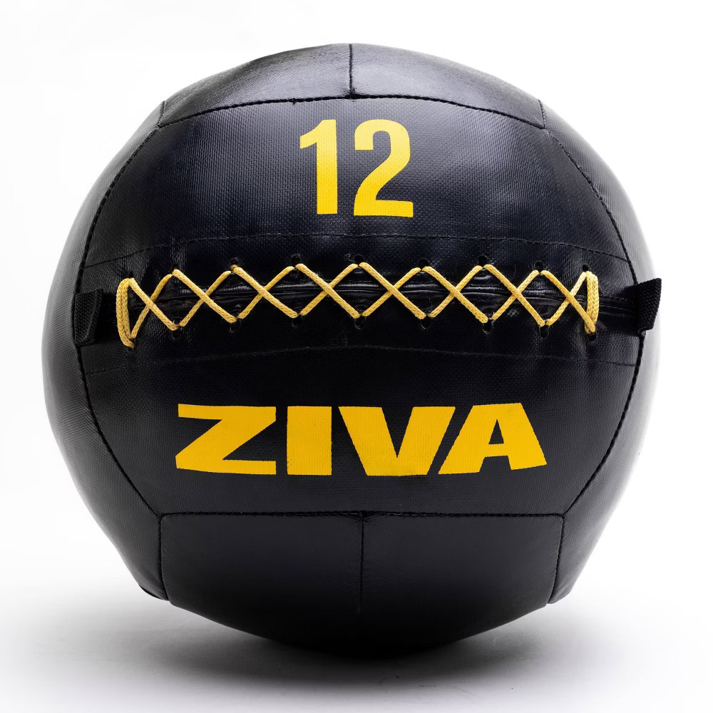 ZIVA Commercial Grade Soft Wall Medicine Ball - Black 12lbs | Target