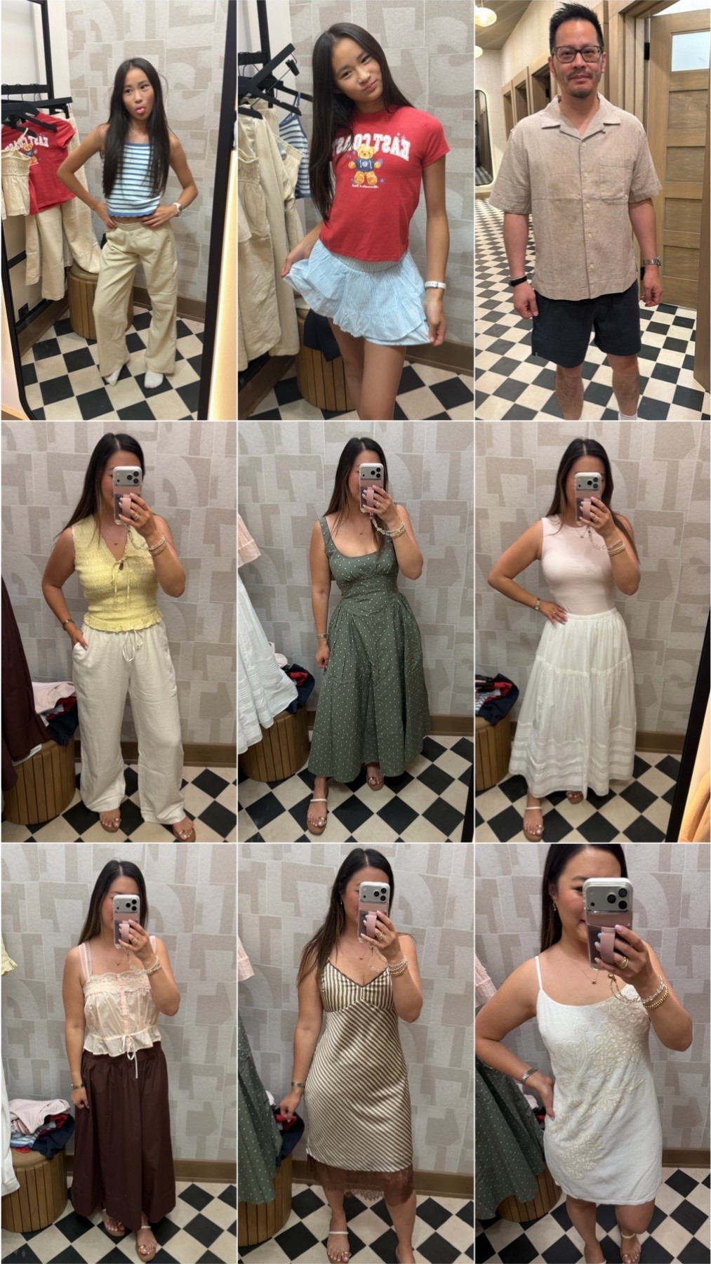 Abercrombie Women, Men and Kids outfits