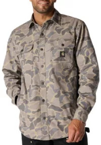 Carhartt Men's Canvas Fleece Lined Shirt Jacket | DICK'S Sporting Goods