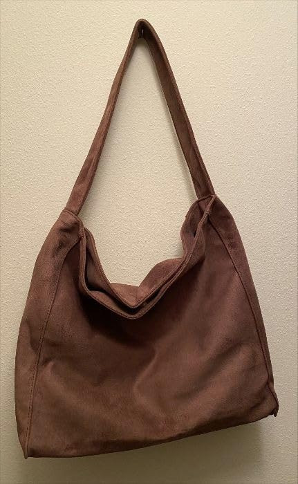 Slouchy Suede Hobo Bags Women Crescent Satchels Shoulder Bag Crossbody Purse Corduroy Top-handle ... | Amazon (US)