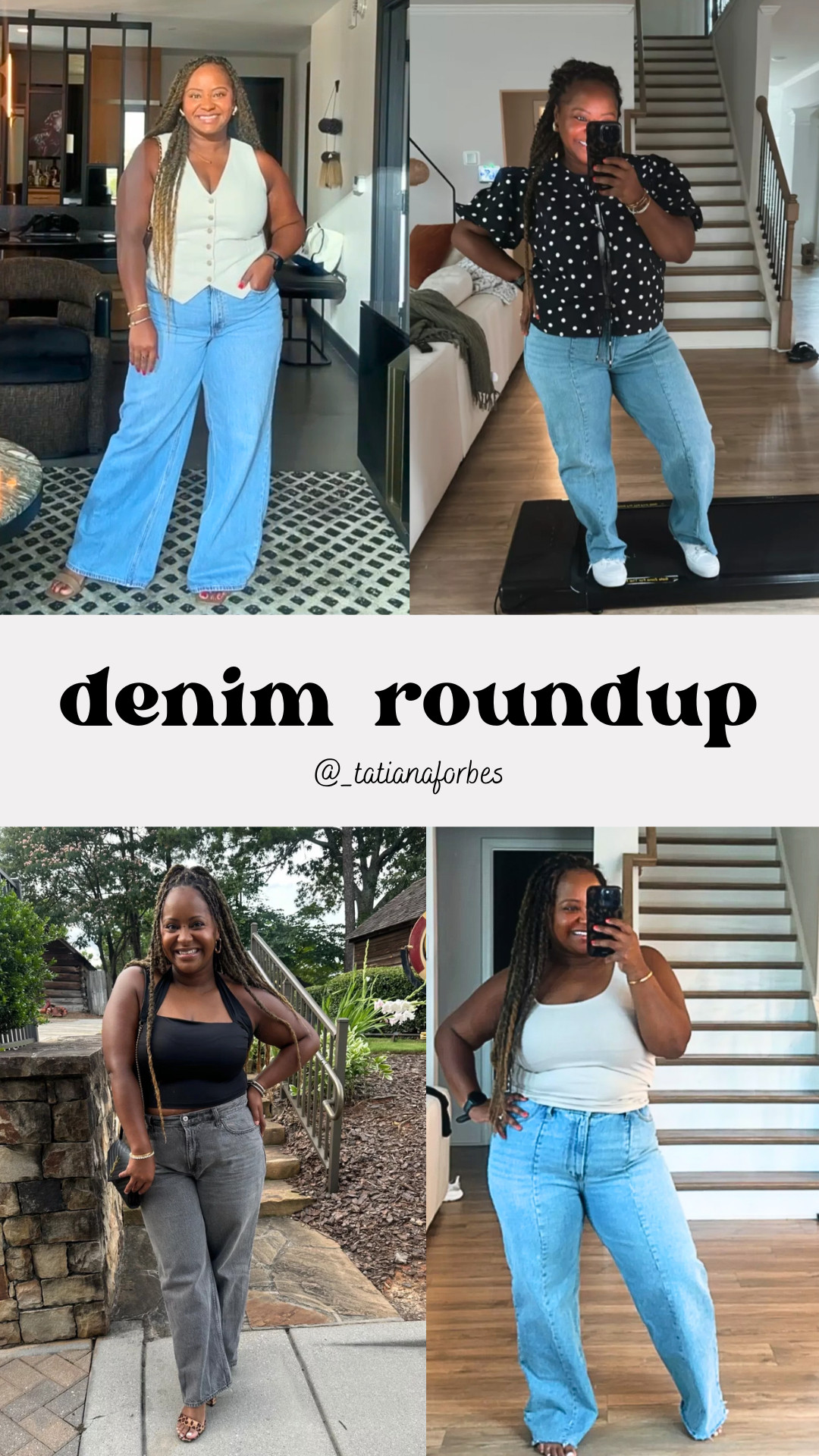 My denim roundup!
The jeans I actually wear on repeat.  Styled for everyday, errands, and nights out. Shop my exact picks + similar great styles linked here! 

 #LTKMidsize #LTKPetite #LTKStyleTip