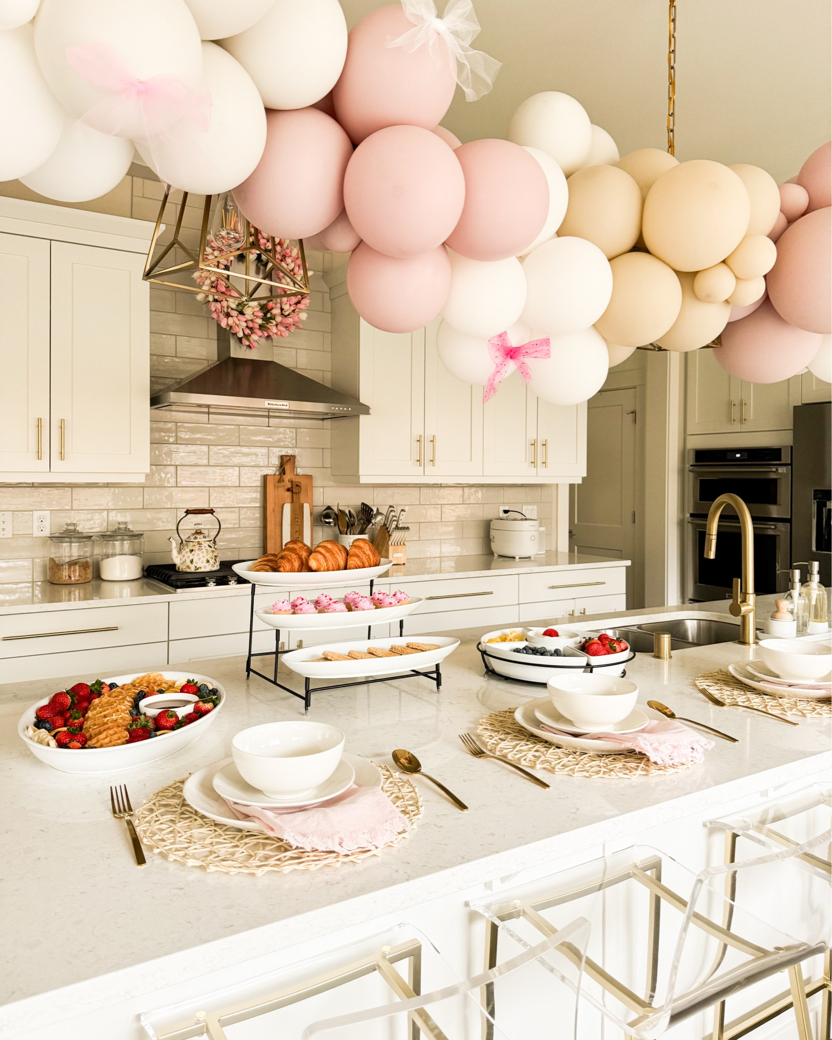 Valentine's Day breakfast set up, serverware, serving trays from Kohl's! Breakfast spread, bar stools, serving bowls, mini cupcakes 

#LTKHome #LTKParties #LTKSeasonal