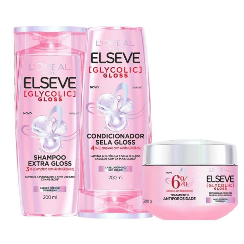 Kit Elseve Glycolic Gloss Com 3 | Beleza Na Web (BR)